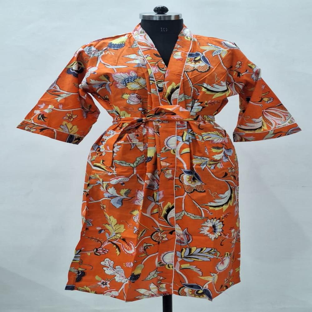 Beautiful Floral Printed bathrobe