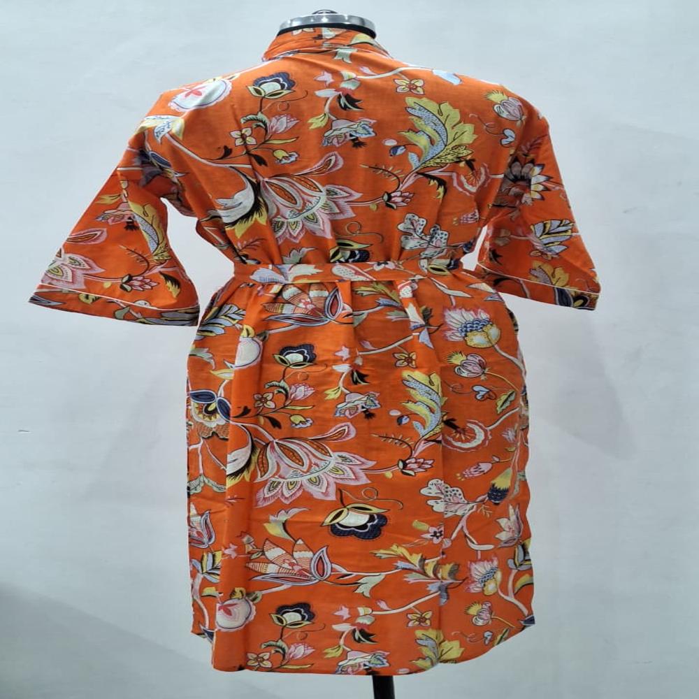 Beautiful Floral Printed bathrobe