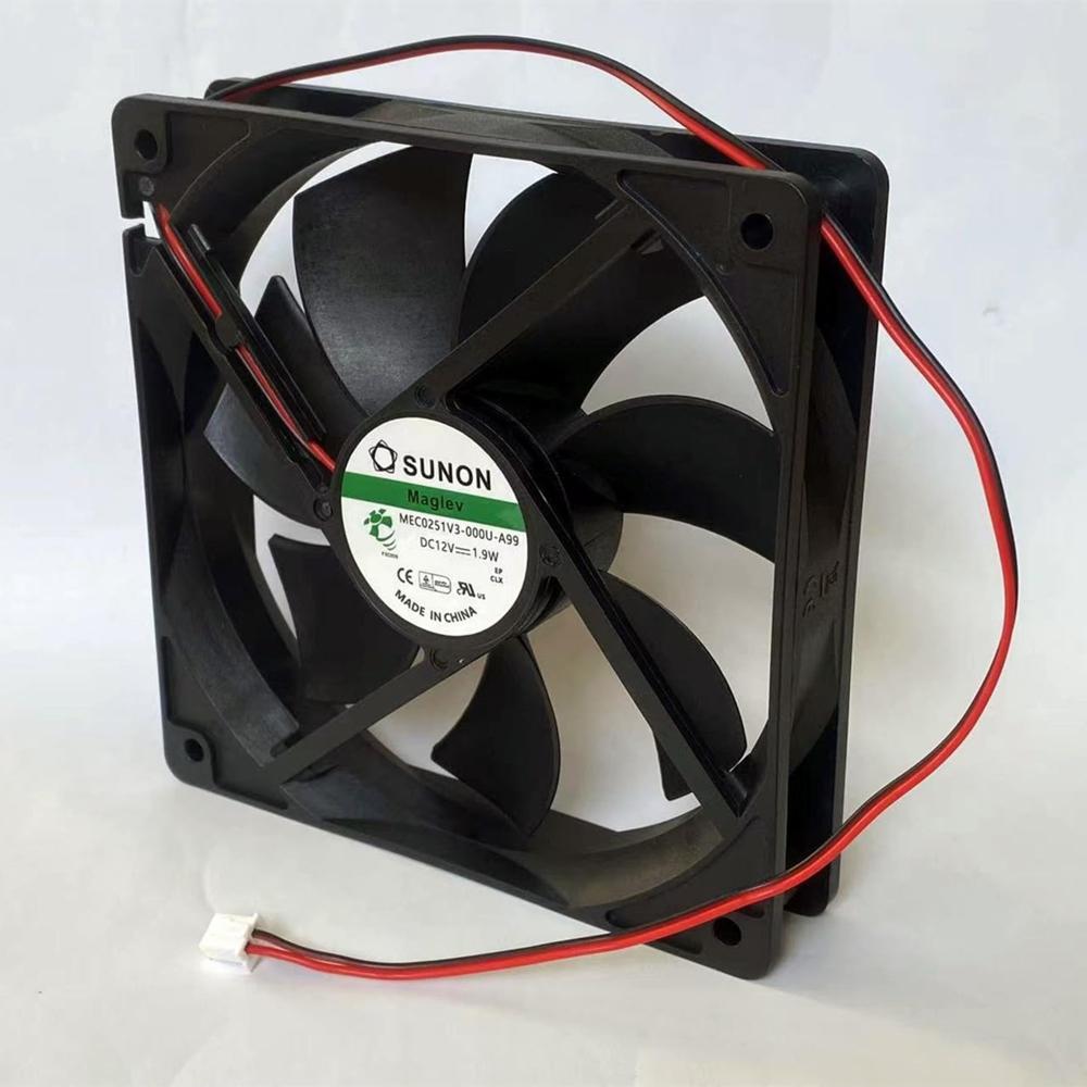 SUNON MEC0251V3-000U-A99 12V DC 1.9W 2-pin 12025mm Industrial Ball Bearing Axial Cooling Fan 