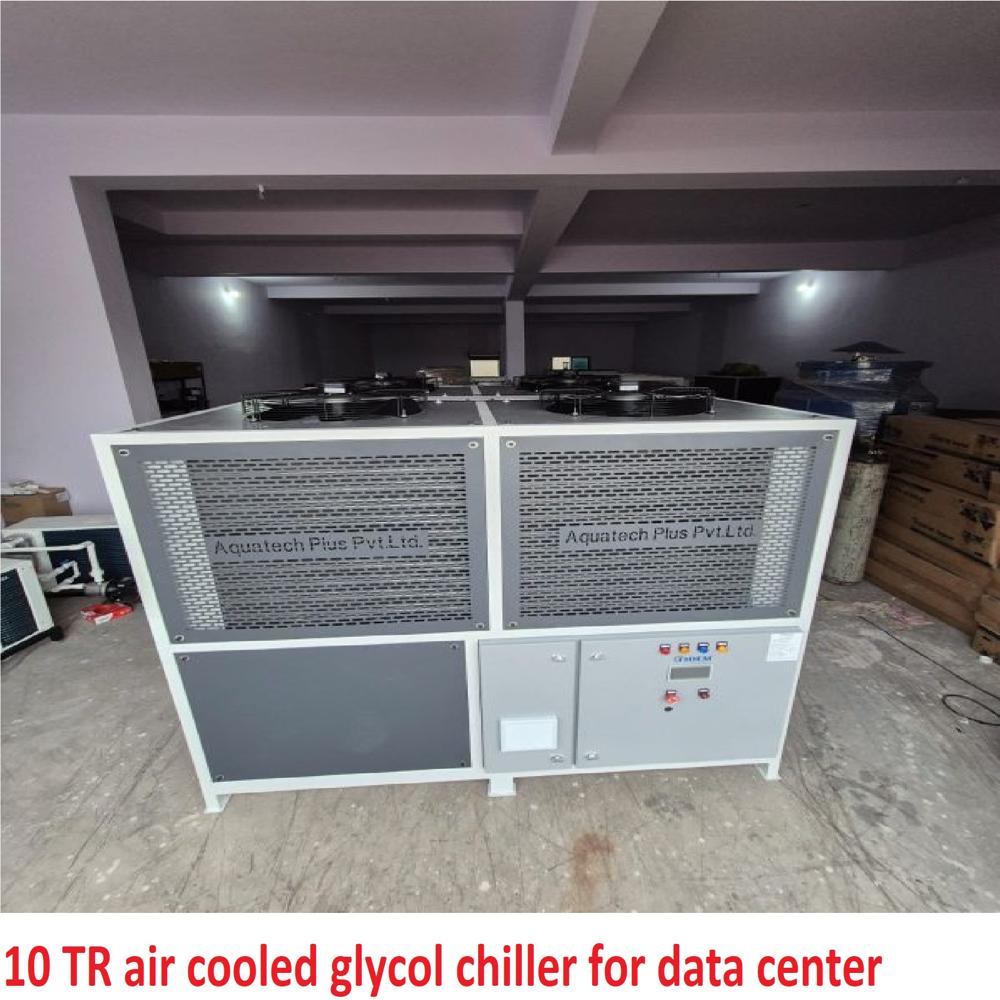 10 TR air cooled glycol chiller for data center