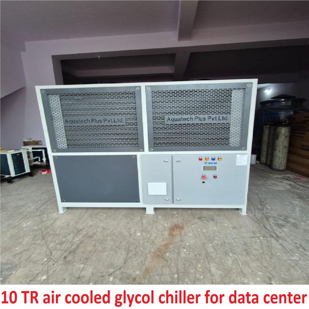 10 TR air cooled glycol chiller for data center