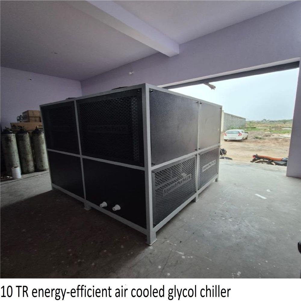 10 TR energy-efficient air cooled glycol chiller