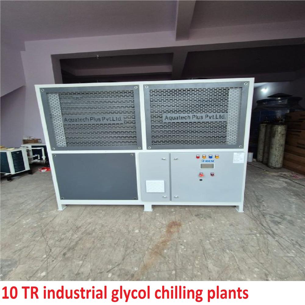 10 TR industrial glycol chilling plants
