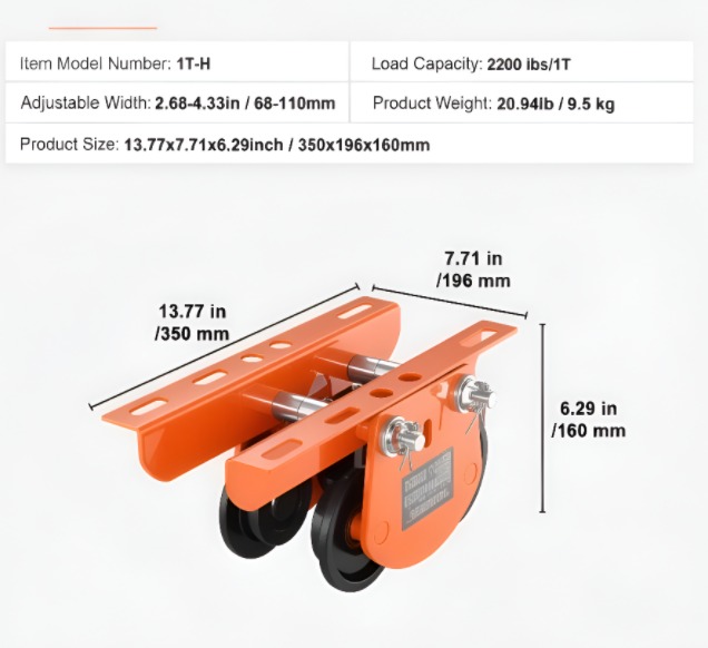 Electric Trolley - Capacity: 1 Ton