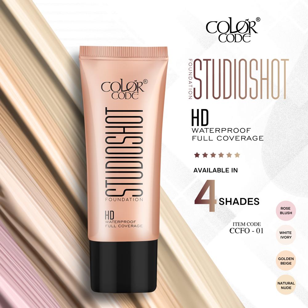 30ml Color Code Studioshot Makeup Face Foundation - Attributes: Waterproof