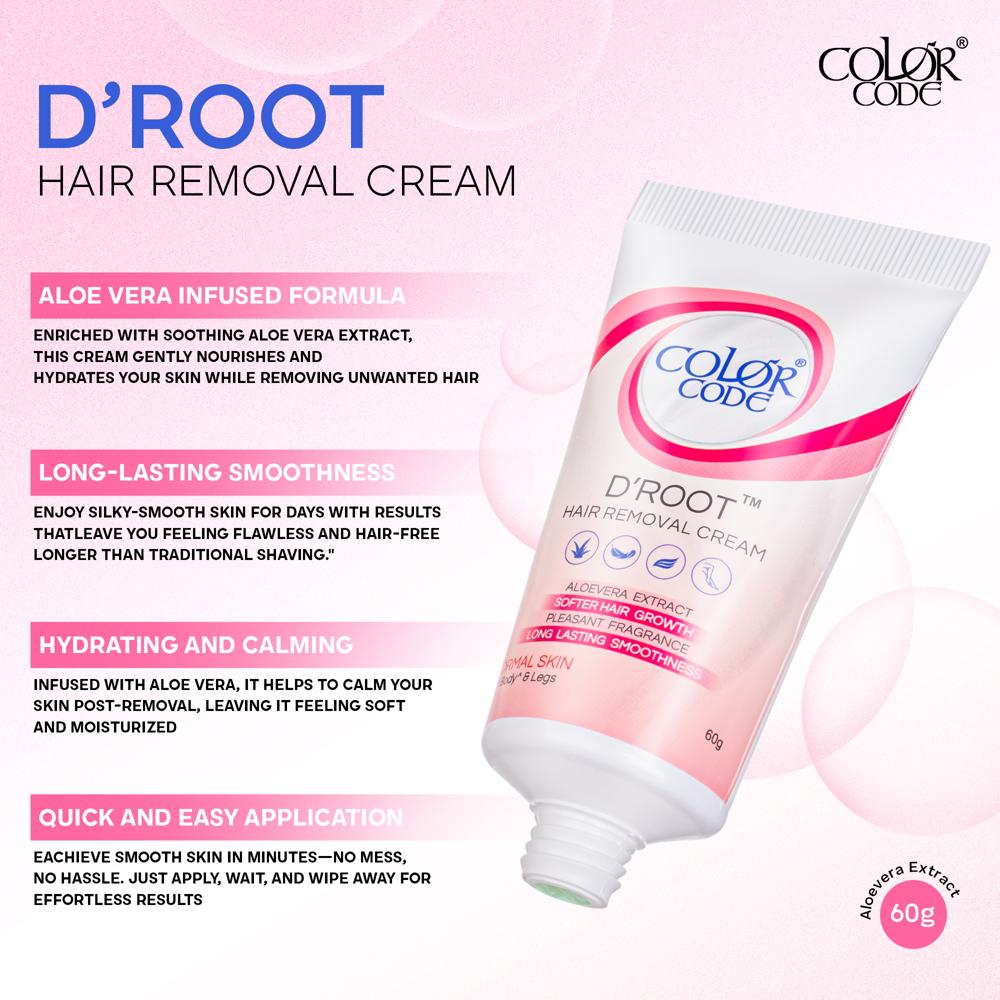 Color Code D'root Hair Removal Cream - Features: High Quality