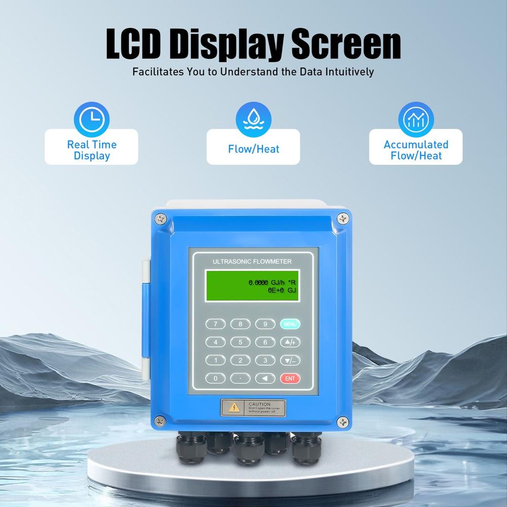 TUF2000B Wall Mount Ultrasonic Flow Meter