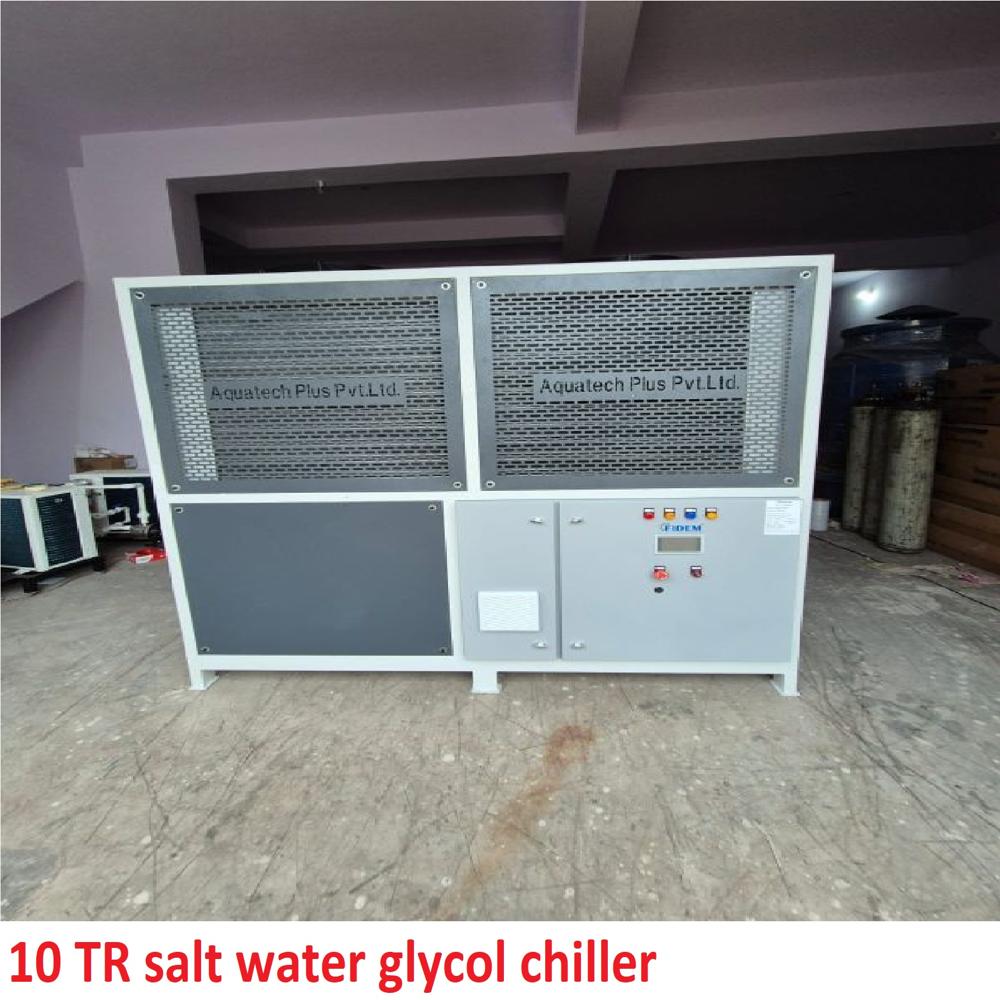 10 TR salt water glycol chiller