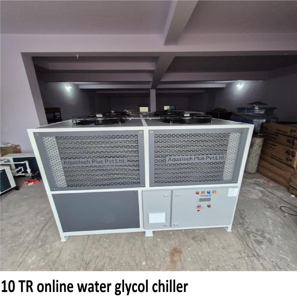 10 TR online water glycol chiller