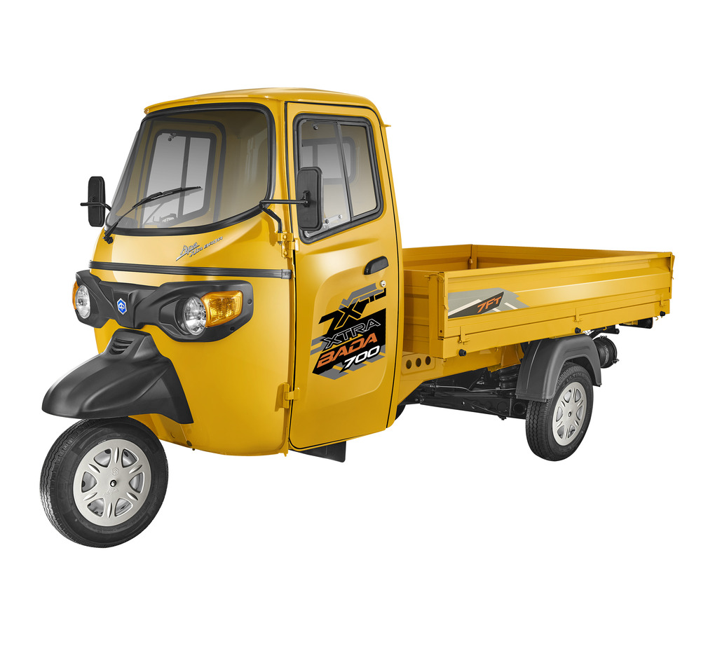 Ap Xtra Bada 700 Diesel Cargo 3 Wheeler - Color: Yellow