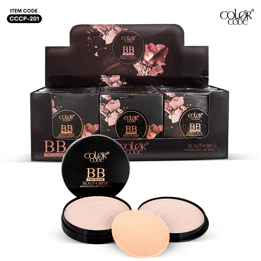 Color Code 2 In 1 Beauty Base Compact Face Powder