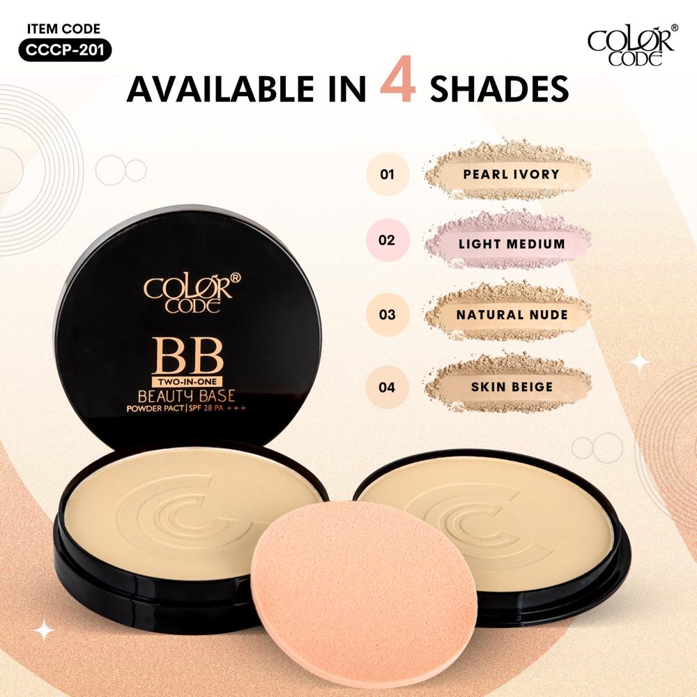 Color Code 2 In 1 Beauty Base Compact Face Powder