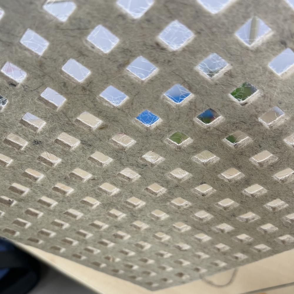 Perforated Woollen Felt Sheet - Woollen Material, Plain Texture, Generous Size For Versatile Crafting And Design Applications