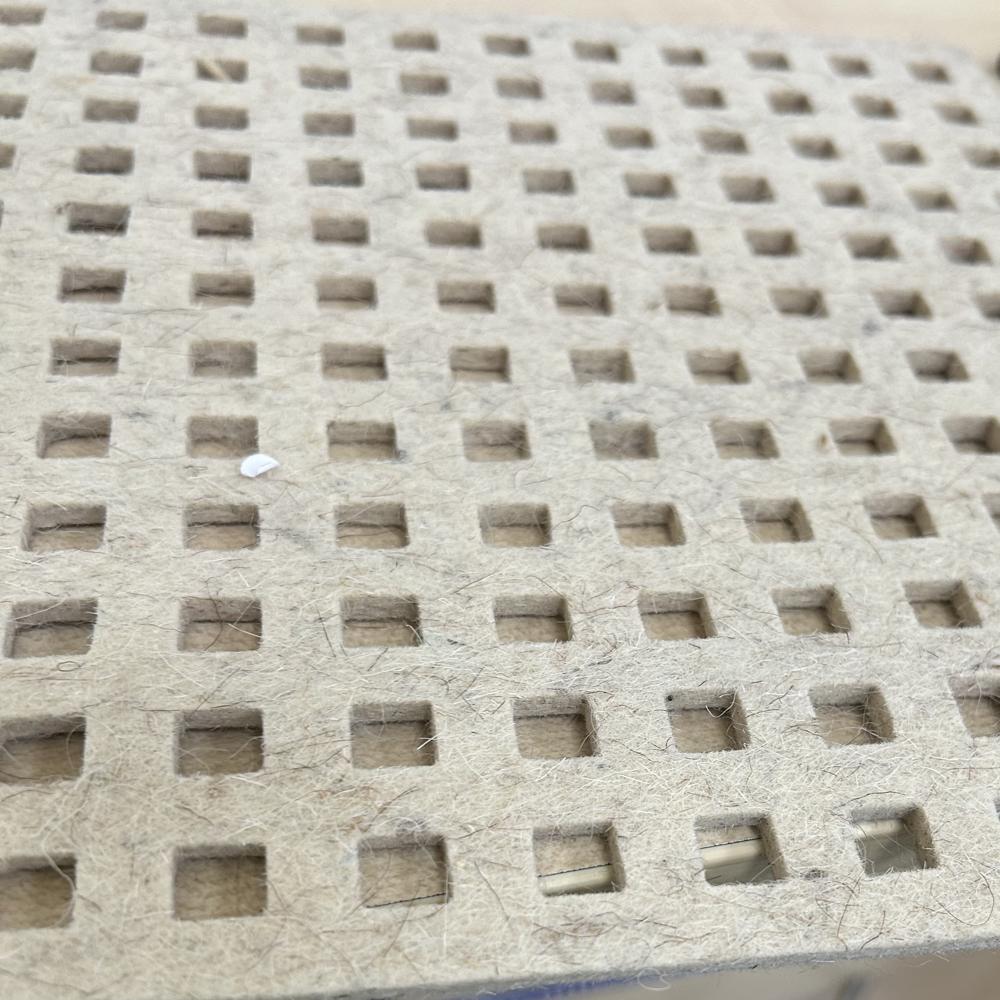 Perforated Woollen Felt Sheet - Woollen Material, Plain Texture, Generous Size For Versatile Crafting And Design Applications