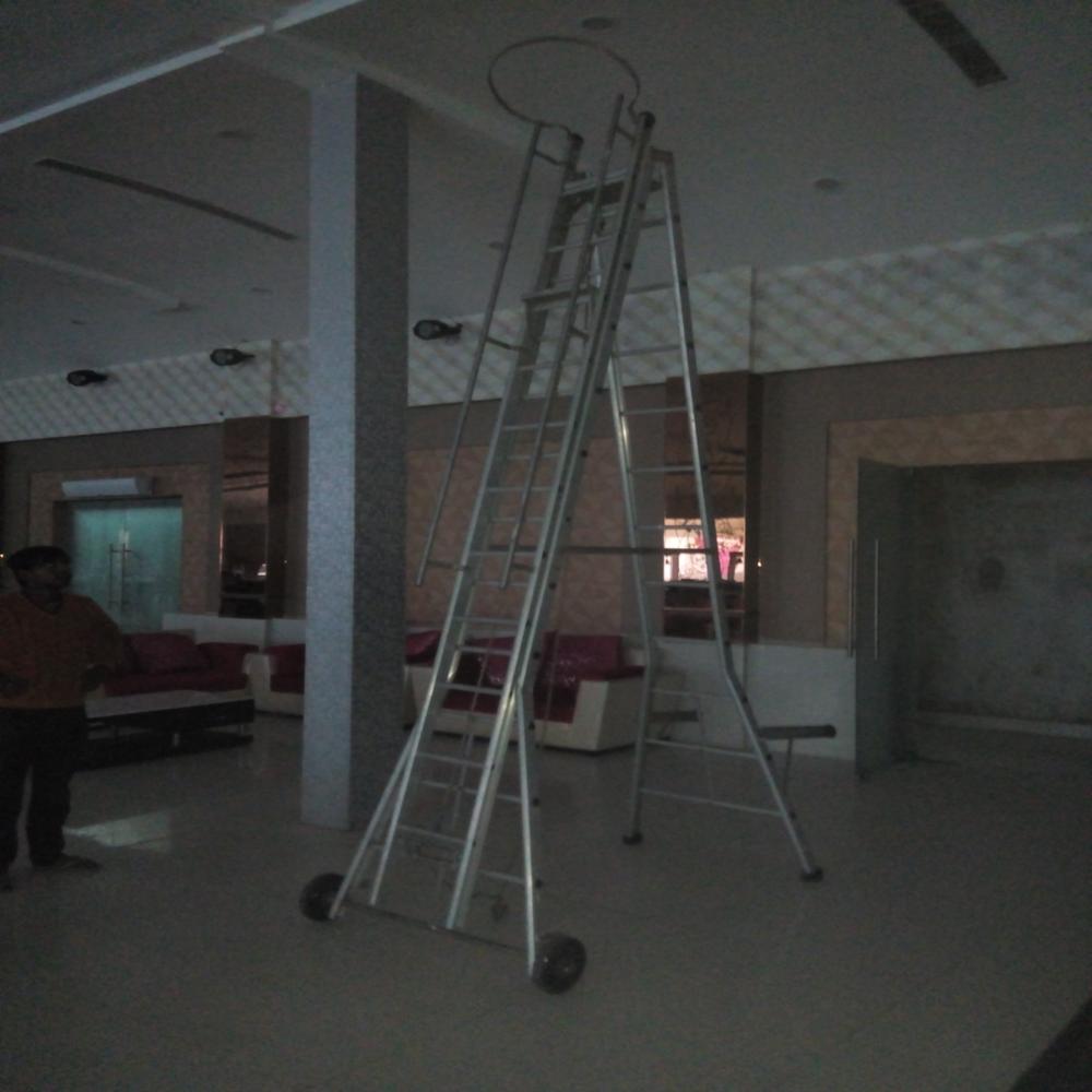 Aluminum Self Supporting Folding Ladder