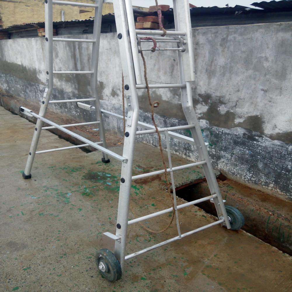 Aluminum Self Supporting Folding Ladder