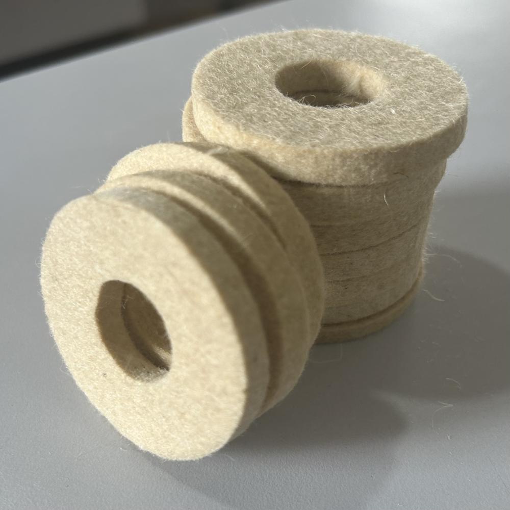 Felt Washers & Gaskets - Color: White