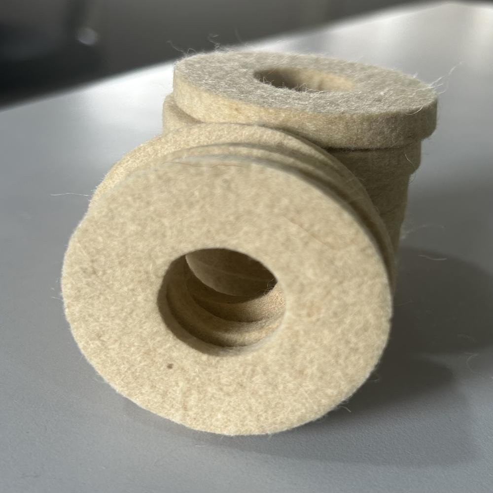 Felt Washers & Gaskets - Color: White