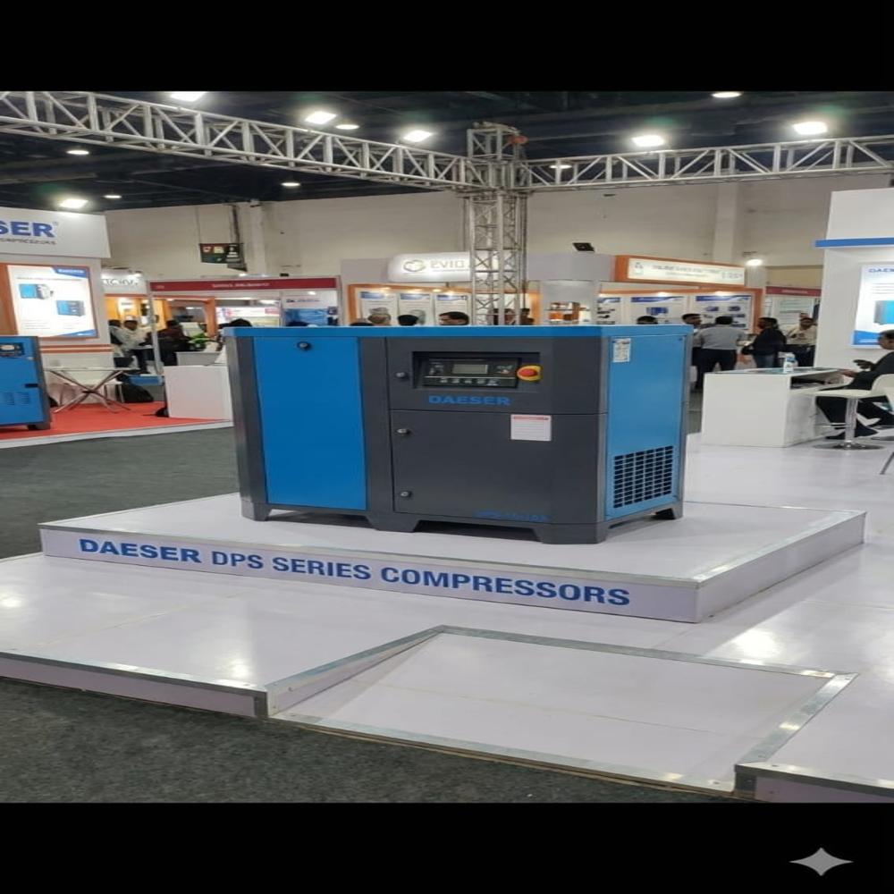 Industrial Rotary Screw Air Compressor - Color: Blue