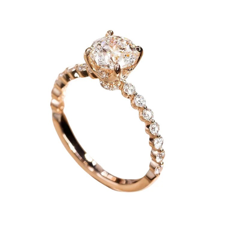 Evie Solitaire Ring - Diamond Cut: Fair