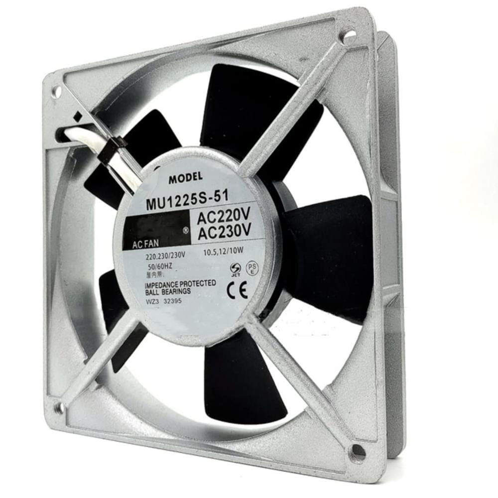 ORIX MU1225S-51 220/230V AC 12/10W 12025mm METAL Ball Bearing Industrial Axial Cooling Fan