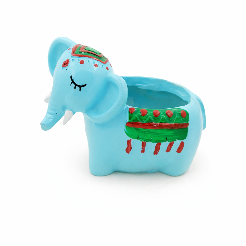 elephant-shaped decorative planter
