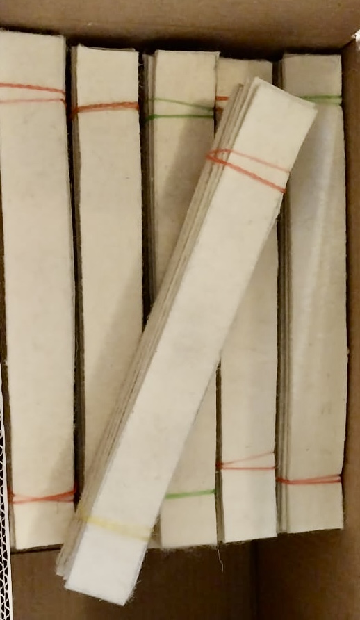 Felt Strips - Color: White