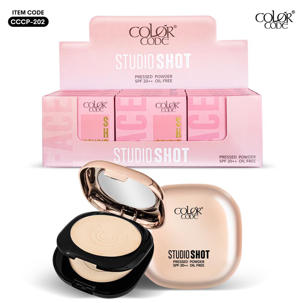 Color Code Studioshot Compact Pressed Powder - Attributes: Uv Blocking