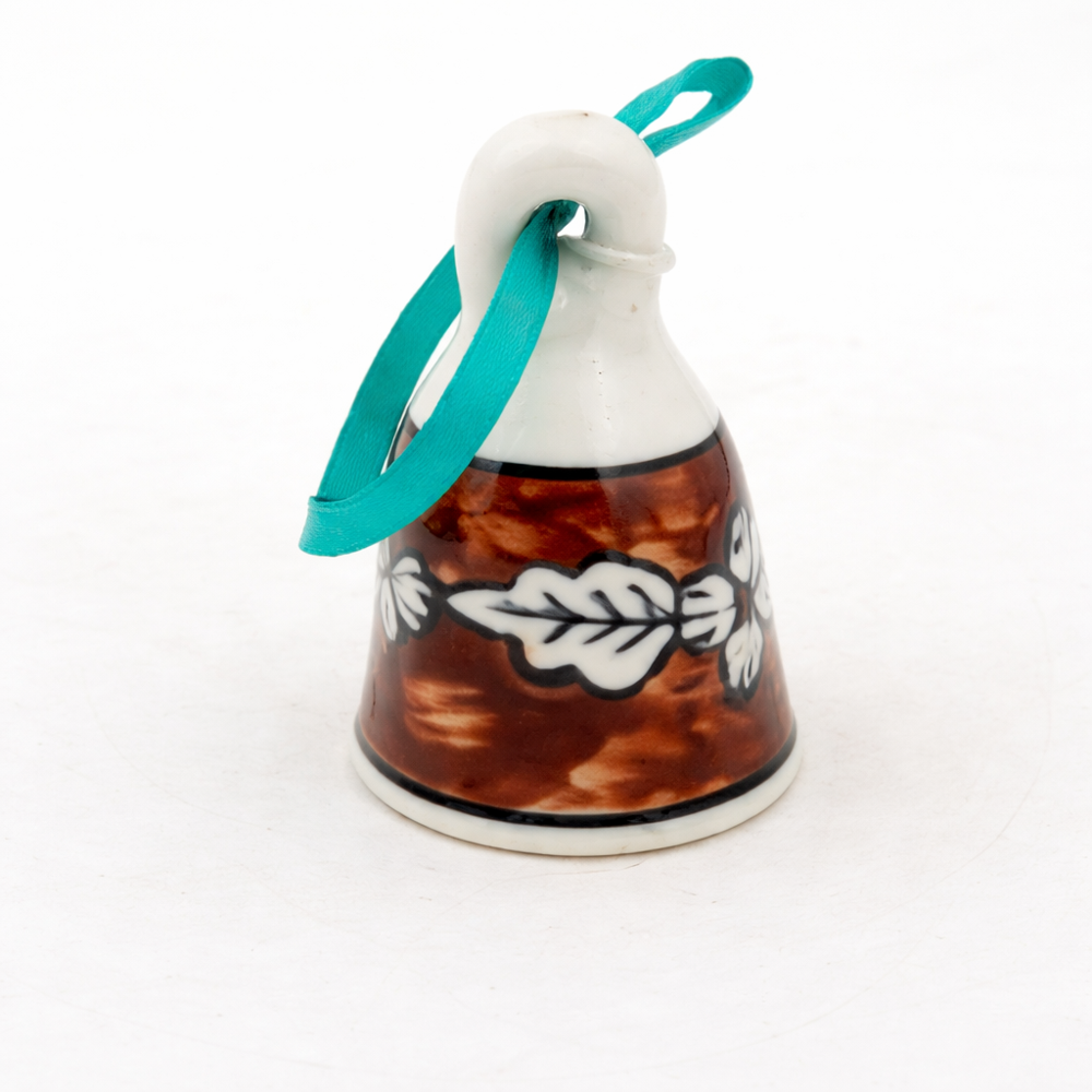 Handcrafted Ceramic Hanging Bell - Features: Hand-Painted