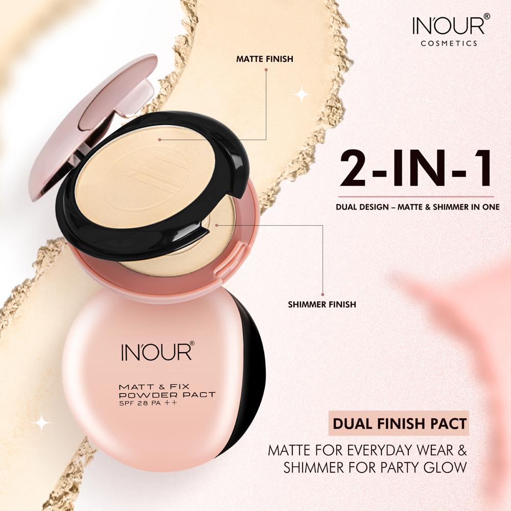 Inour Matt & Fix Powder Pact - Compact Pressed Powder