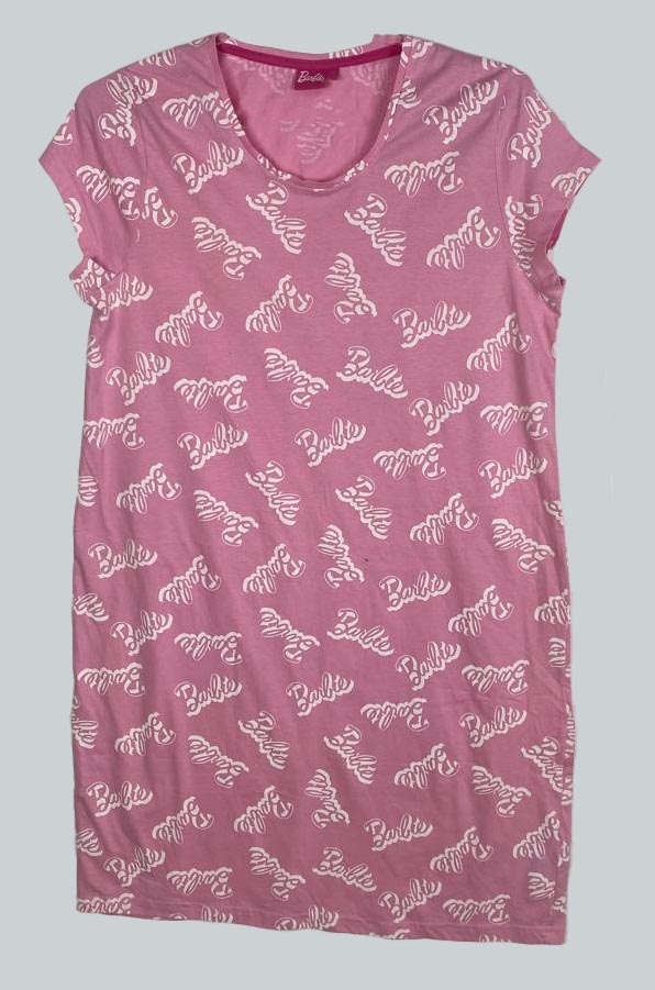 W13390 Barbie Ladies Printed Nightshirts