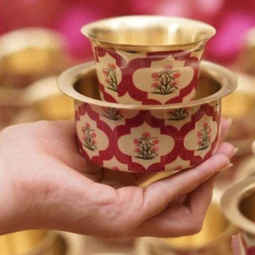 Brass Coffee Dabara Set