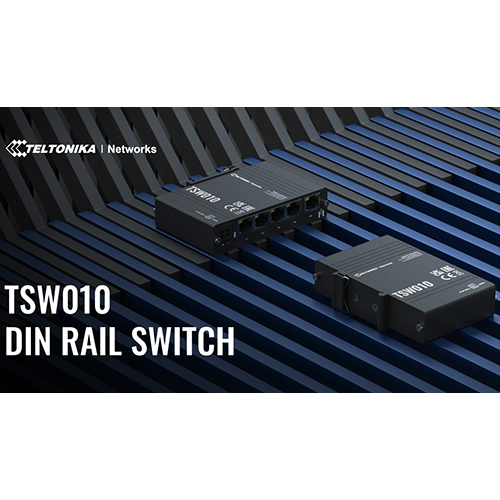 Teltonika TSW010 डिन रेल स्विच
