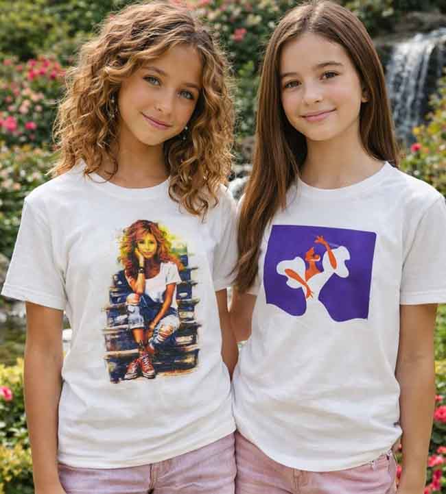G22121 Girls Printed Top