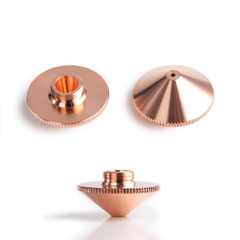 Laser Nozzle, Laser Cutting Nozzle 2 Layer Fiber Copper CNC Machine Industrial Parts Accessorie