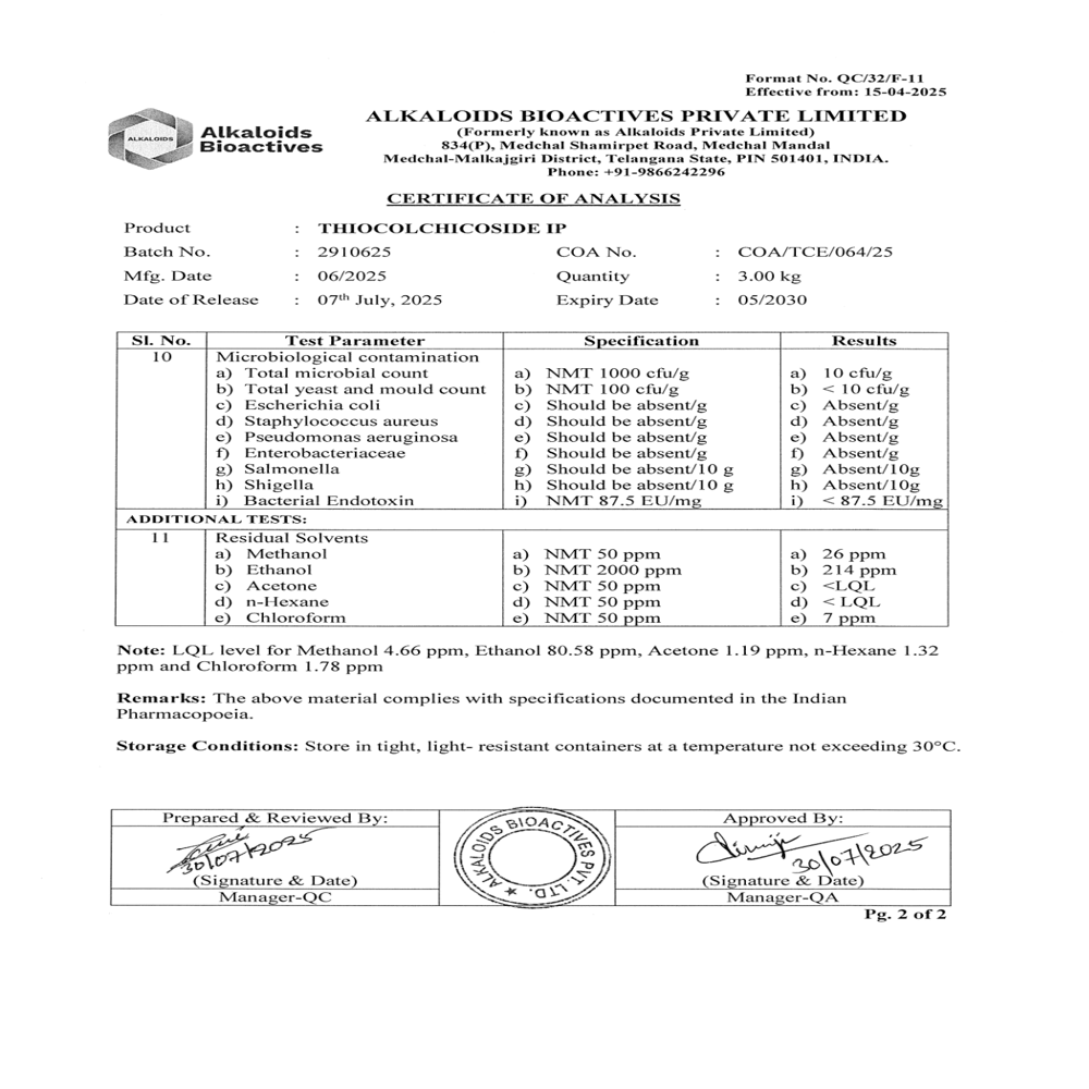 Thiocolchicoside Ip
