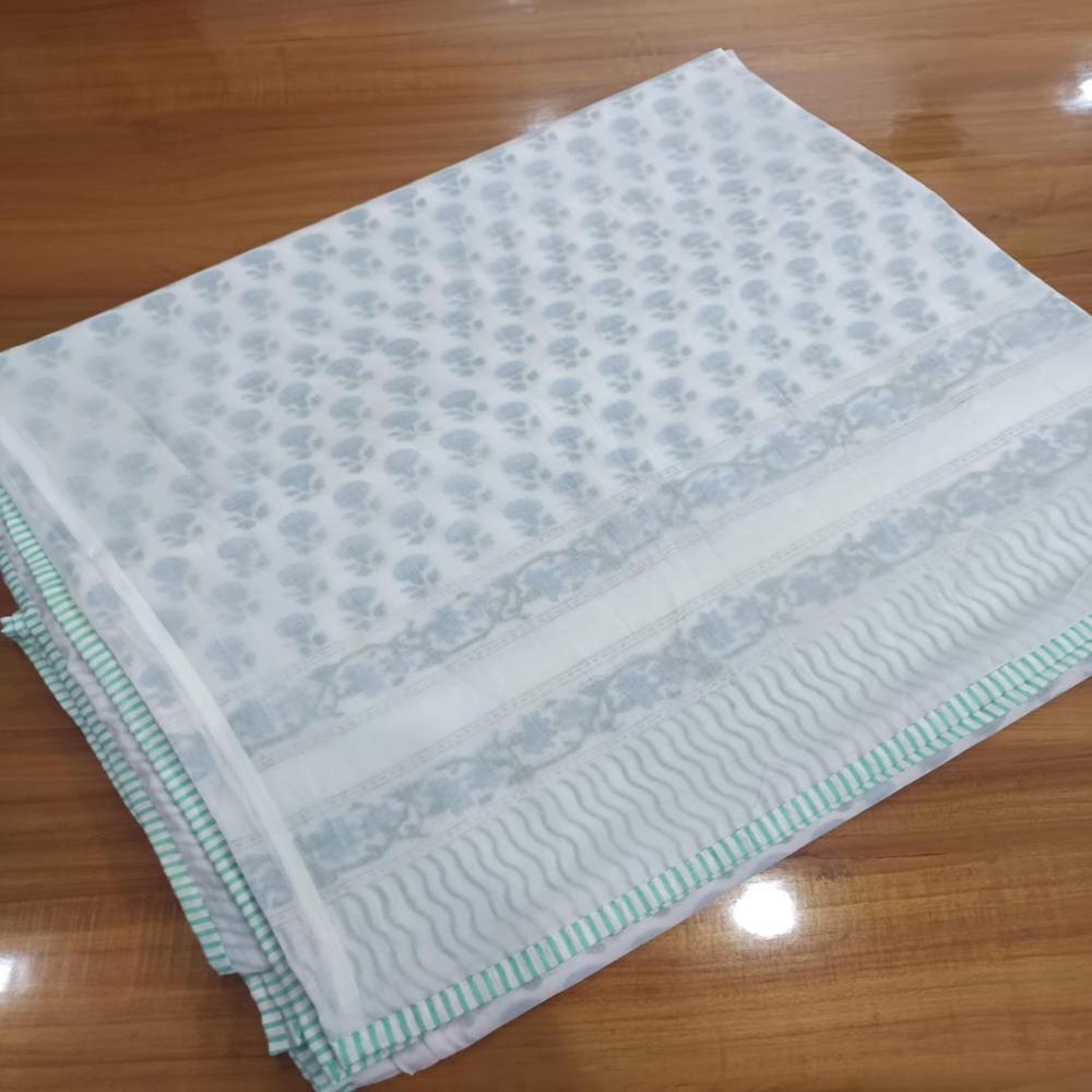 Floral Printed Cotton Bathrobe