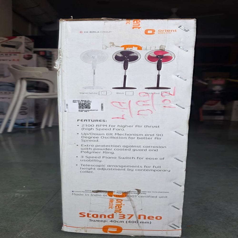 Orient Electric Table Fan - Blade Material: Aiuminum
