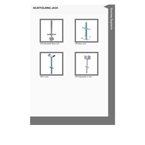 Ms Base Jack - Durable Steel Alloy, Adjustable Height Design , Versatile Support Solution For Various Applications