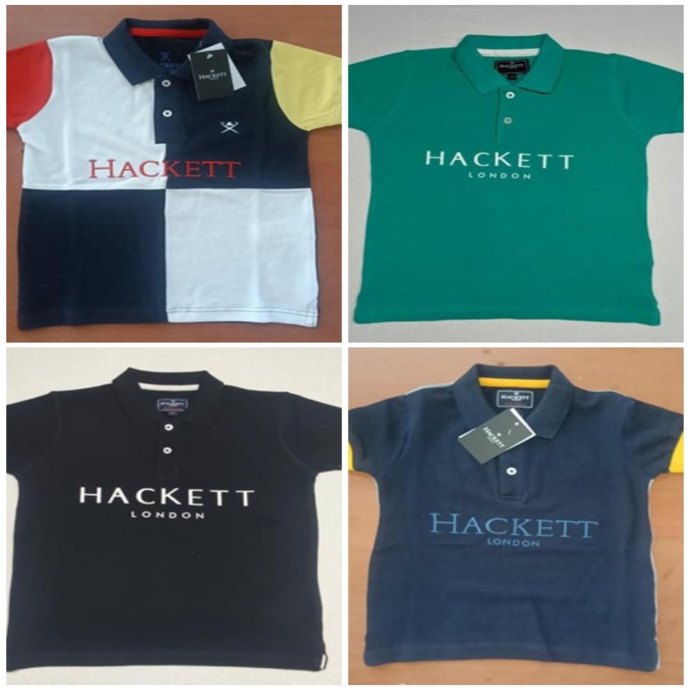 B16443 Boys Collar T-shirts Assorted - Age Group: 4/5y