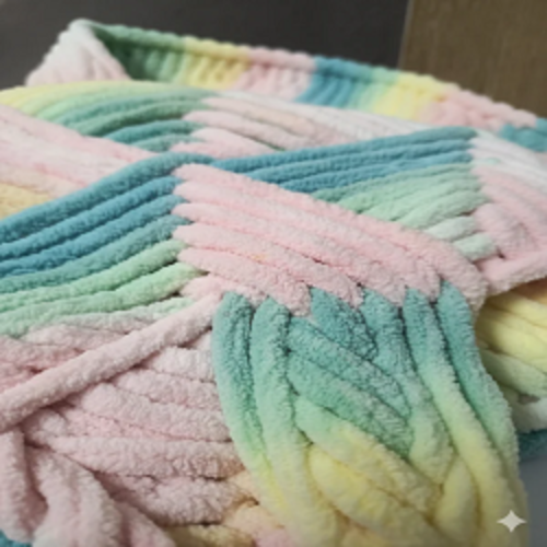 Baby Soft Blankie Wool Yarn - Rainbow