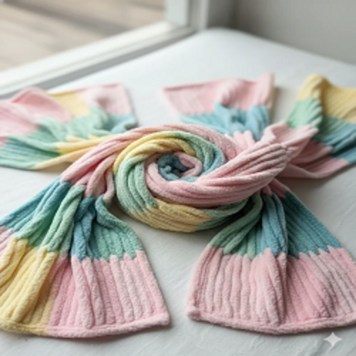 Baby Soft Blankie Wool Yarn - Rainbow