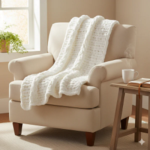 Baby Soft Blankie Wool Yarn - White