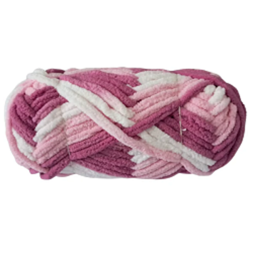Baby Soft Blankie Wool Yarn - White Pink