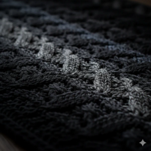 Baby Soft Blankie Wool Yarn - Black
