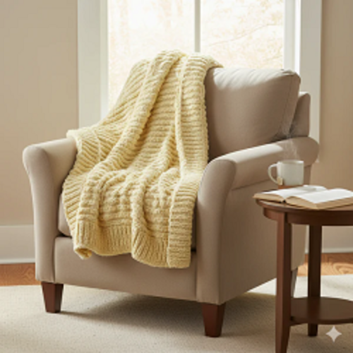 Baby Soft Blankie Wool Yarn - Light camel