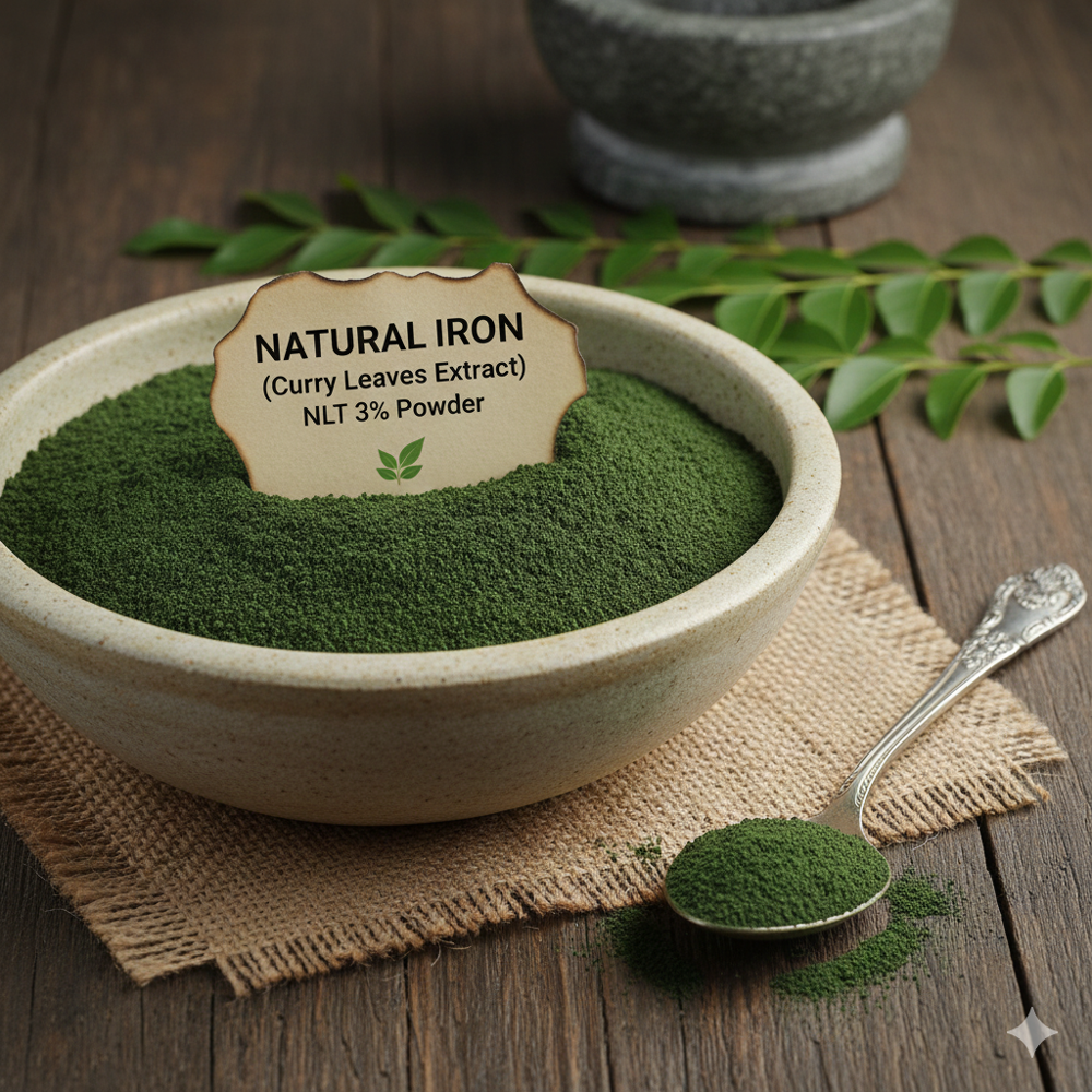 HerboMX Natural Iron (Curry leaves Extract) NLT 3% Powder