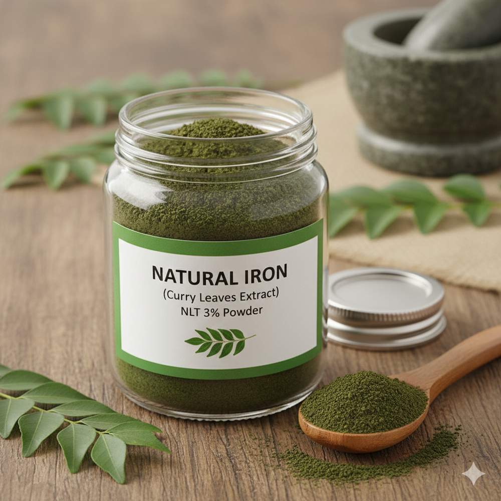 HerboMX Natural Iron (Curry leaves Extract) NLT 3% Powder