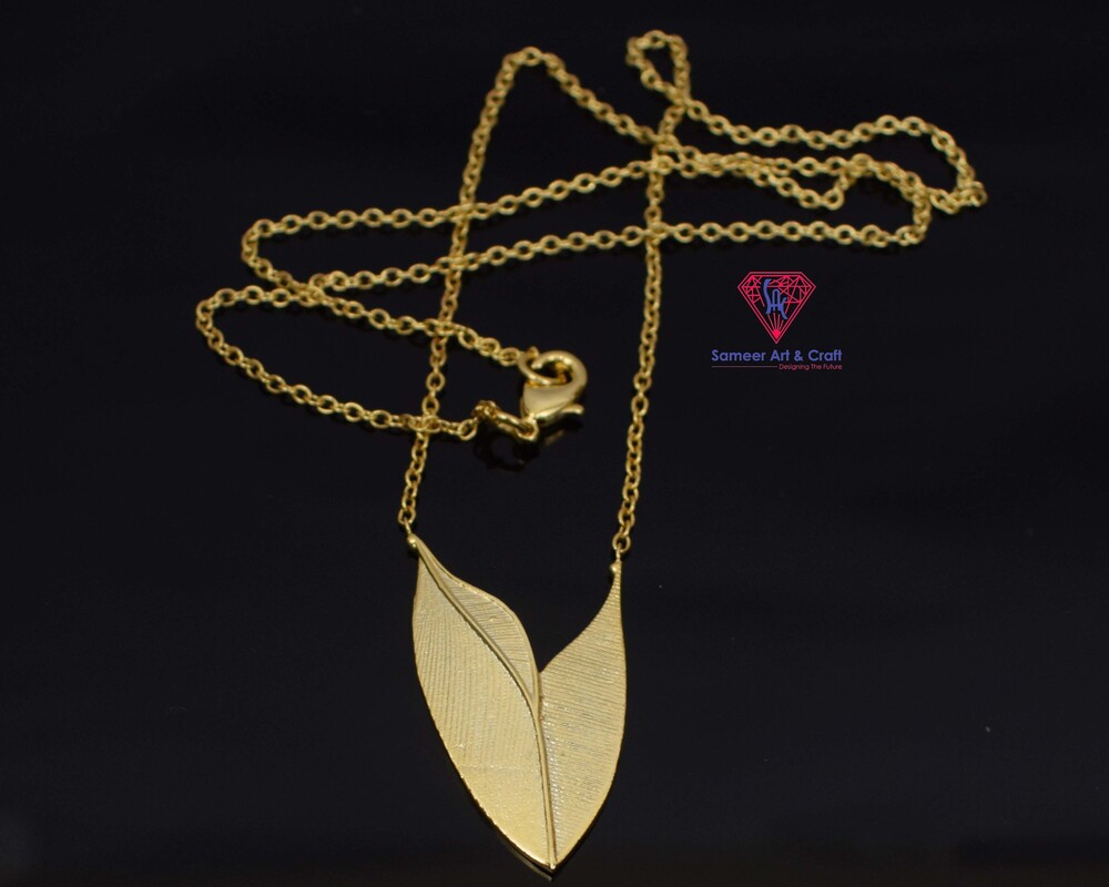 Brass With Gold Plated Charm Necklace Unique Design