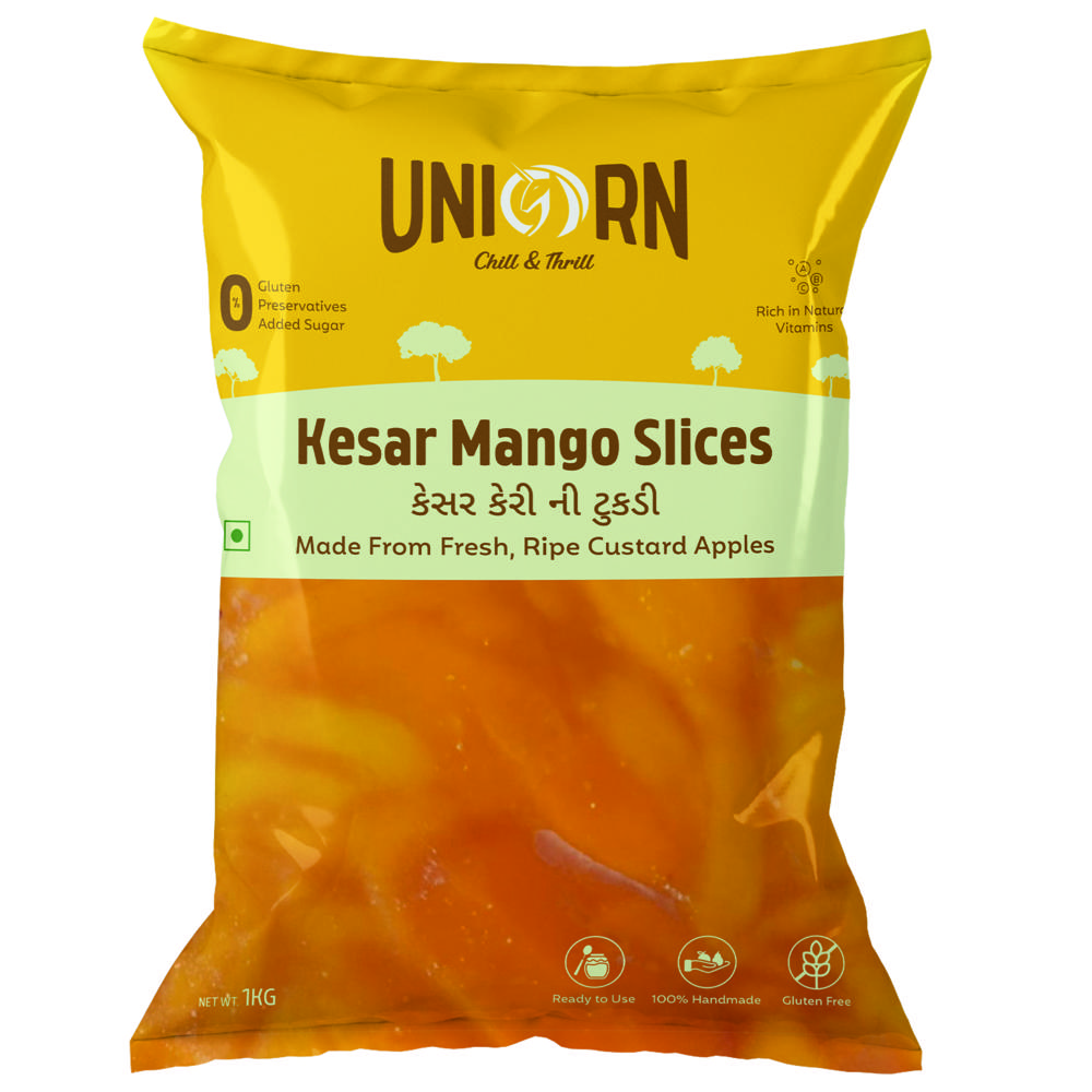 Frozen Kesar Mango Slice - Cultivation Type: Organic